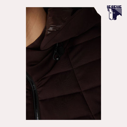 GIACCA PIKEUR QUILTSHIELD FLEECE - MARRONE