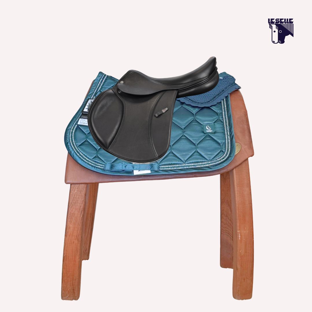 SOTTOSELLA E CUFFIETTA ESKADRON SATIN FRILLS - OCEAN