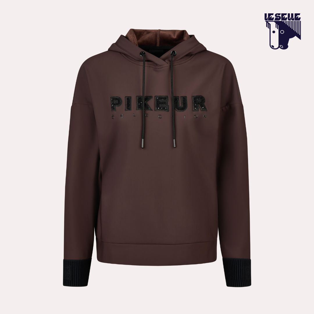 PIKEUR PLUSHLUXE HOODY - MARRONE