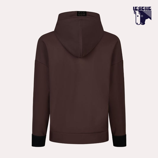 PIKEUR PLUSHLUXE HOODY - MARRONE