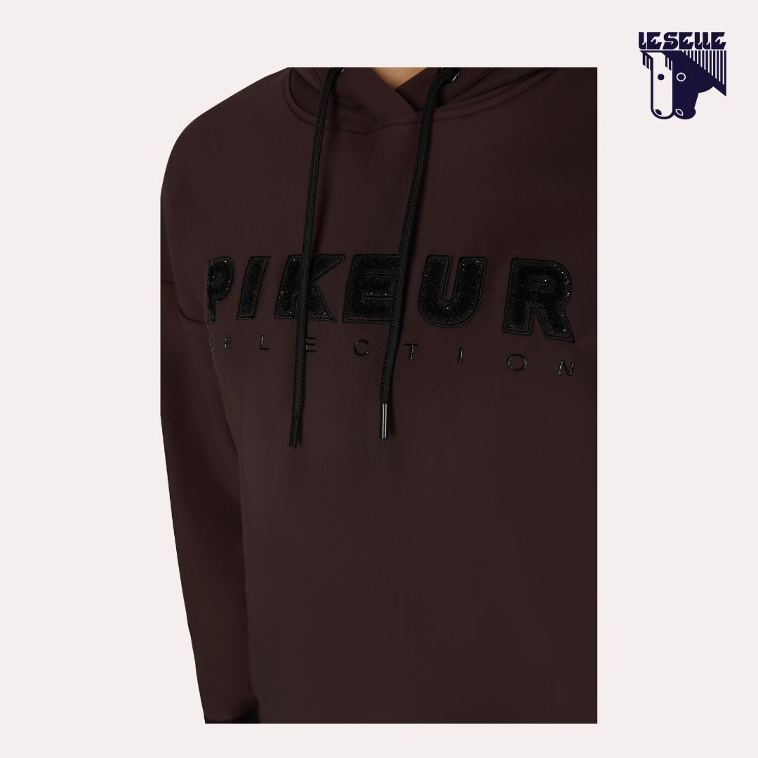PIKEUR PLUSHLUXE HOODY - MARRONE