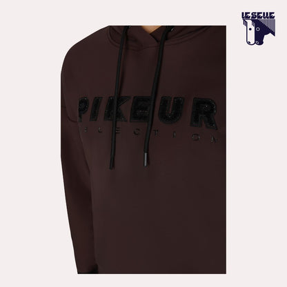 PIKEUR PLUSHLUXE HOODY - MARRONE