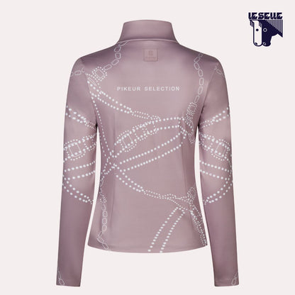 PIKEUR ZIP PRINT SHIRT - MAUVE