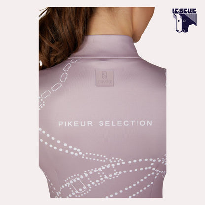 PIKEUR ZIP PRINT SHIRT - MAUVE