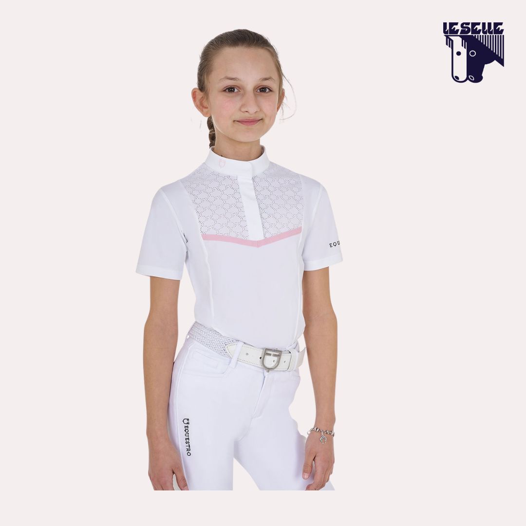 POLO DA CONCORSO BIMBA EQUESTRO - BIANCO