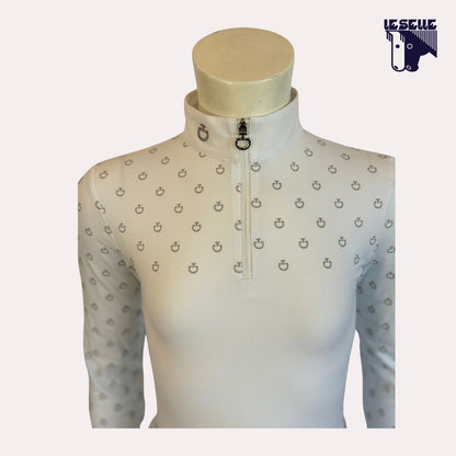 POLO MINI CT PRINT DA CONCORSO BIMBA CAVALLERIA TOSCANA - BIANCO