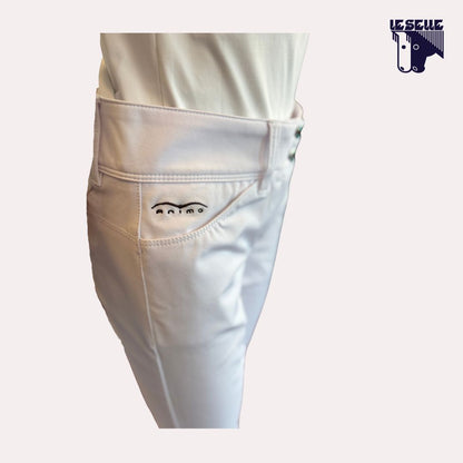 PANTALONE DA GARA FULL GRIP ANIMO - BIANCO