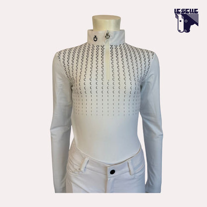 POLO PHASES JERSEY BIMBA DA CONCORSO CAVALLERIA TOSCANA - BIANCO