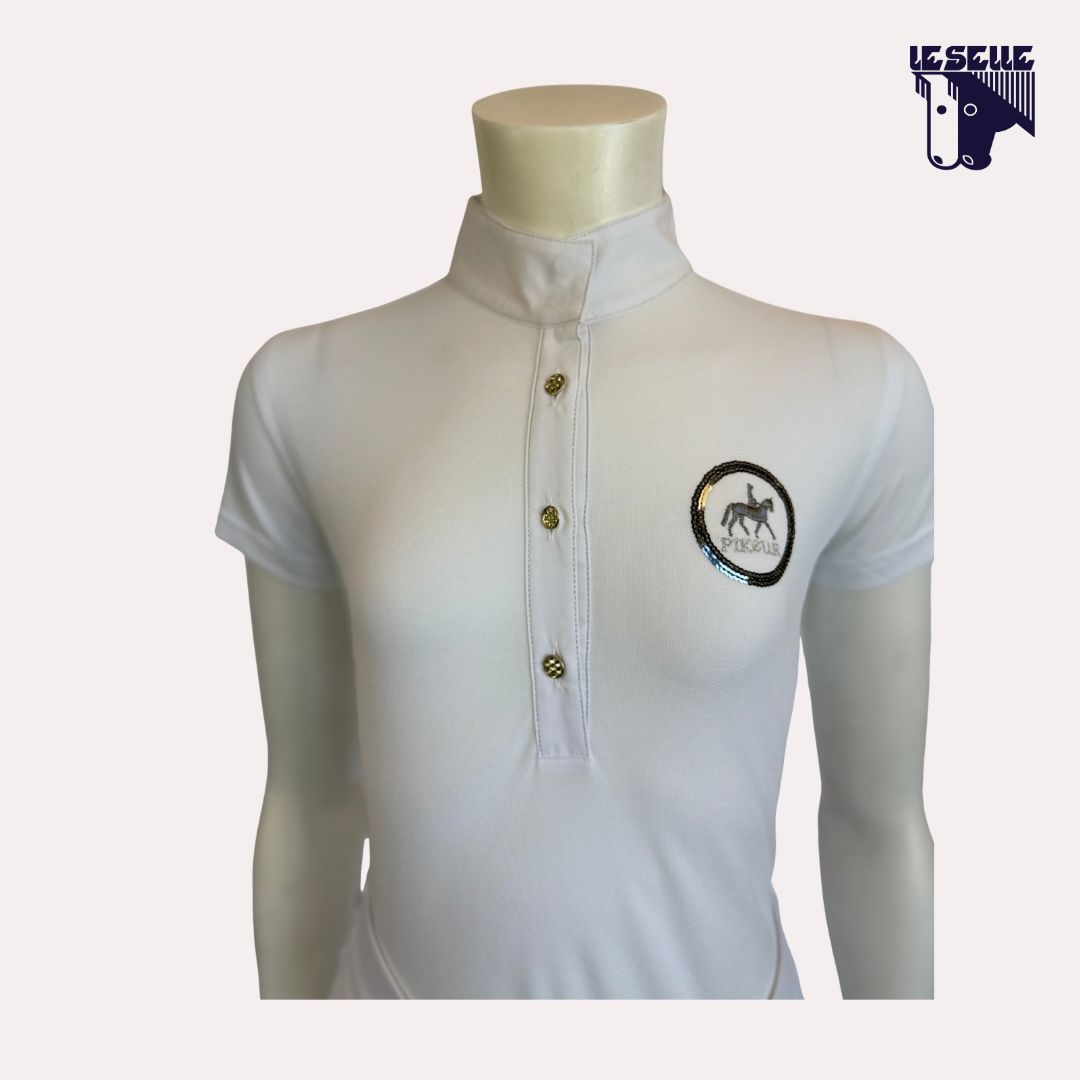 POLO TURNIER DA CONCORSO BIMBA PIKEUR - BIANCO