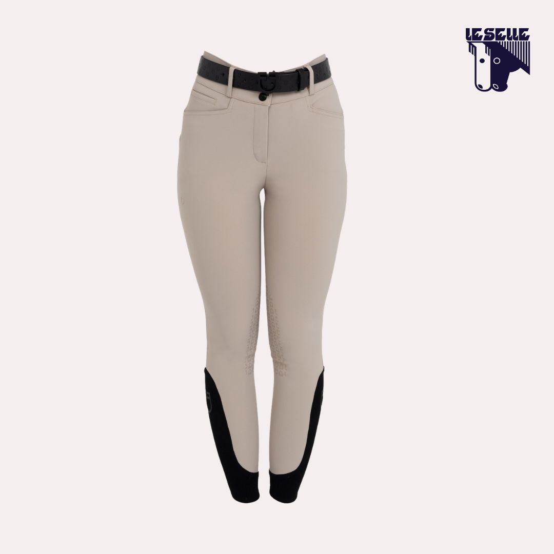 PANTALONI GRIP AL GINOCCHIO EQUESTRO - BEIGE