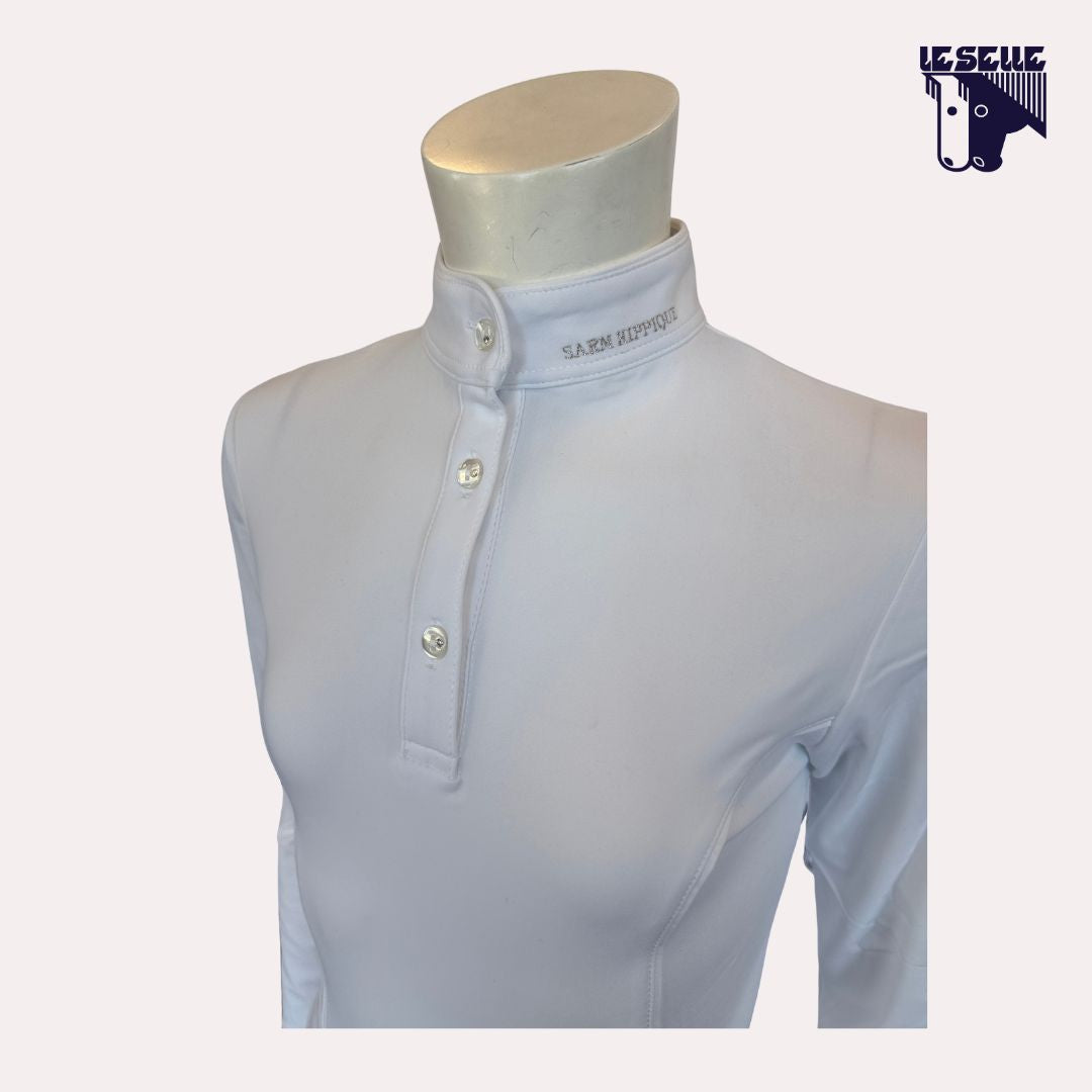 POLO SAFIRA DA CONCORSO BIMBA SARM HIPPIQUE - BIANCO