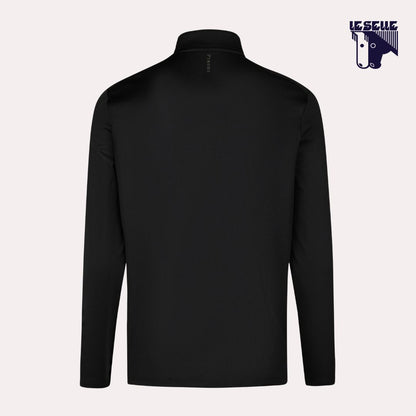 MAGLIA PIKEUR ZIP SHIRT ATHLEISURE - NERO