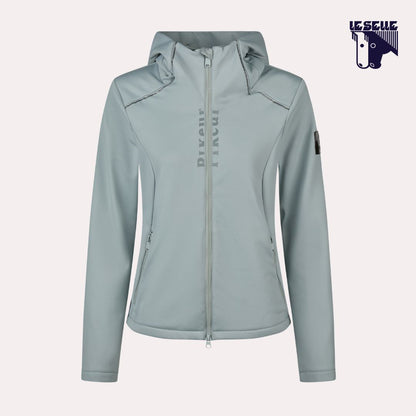 FELPA PIKEUR TECHVELVET FLEECE FLEECE JACKET - AZZURRO POLVERE