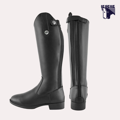 STIVALI BIMBO IN PELLE SINTETICA DERBY - NERO