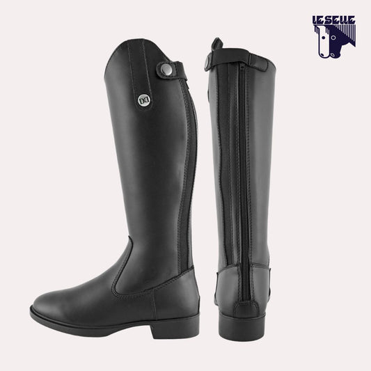 STIVALI BIMBO IN PELLE SINTETICA DERBY - NERO