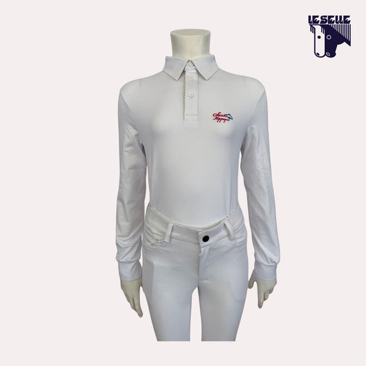 POLO DA CONCORSO BIMBO SARM HIPPIQUE - BIANCO