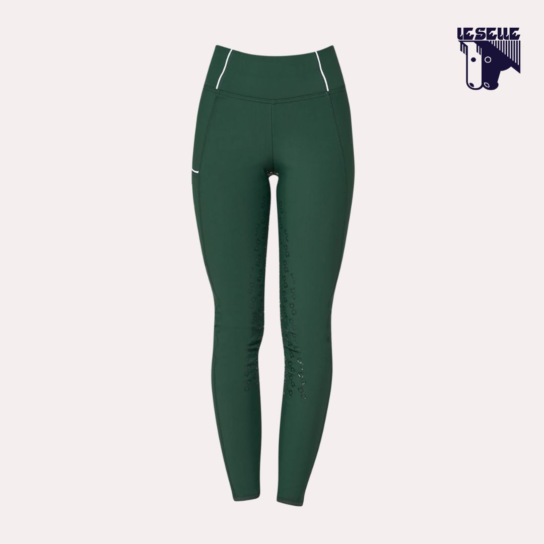 LEGGINGS EQUESTRO INVERNALI - VERDE