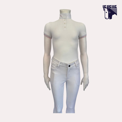 POLO DA CONCORSO BIMBA CAVALLERIA TOSCANA - BIANCO