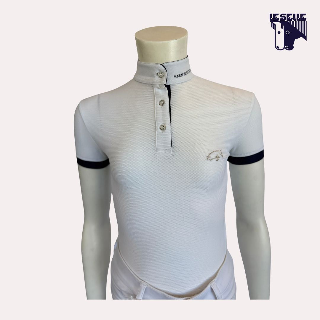 POLO LOLA DA CONCORSO BIMBA SARM HIPPIQUE - BIANCO