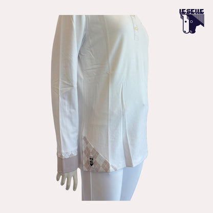 POLO ERIKA DA CONCORSO BIMBA EQUILINE - BIANCO