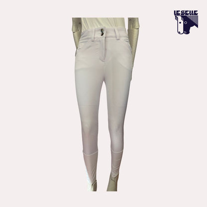 PANTALONE DA GARA FULL GRIP ANNA SCARPATI - BIANCO