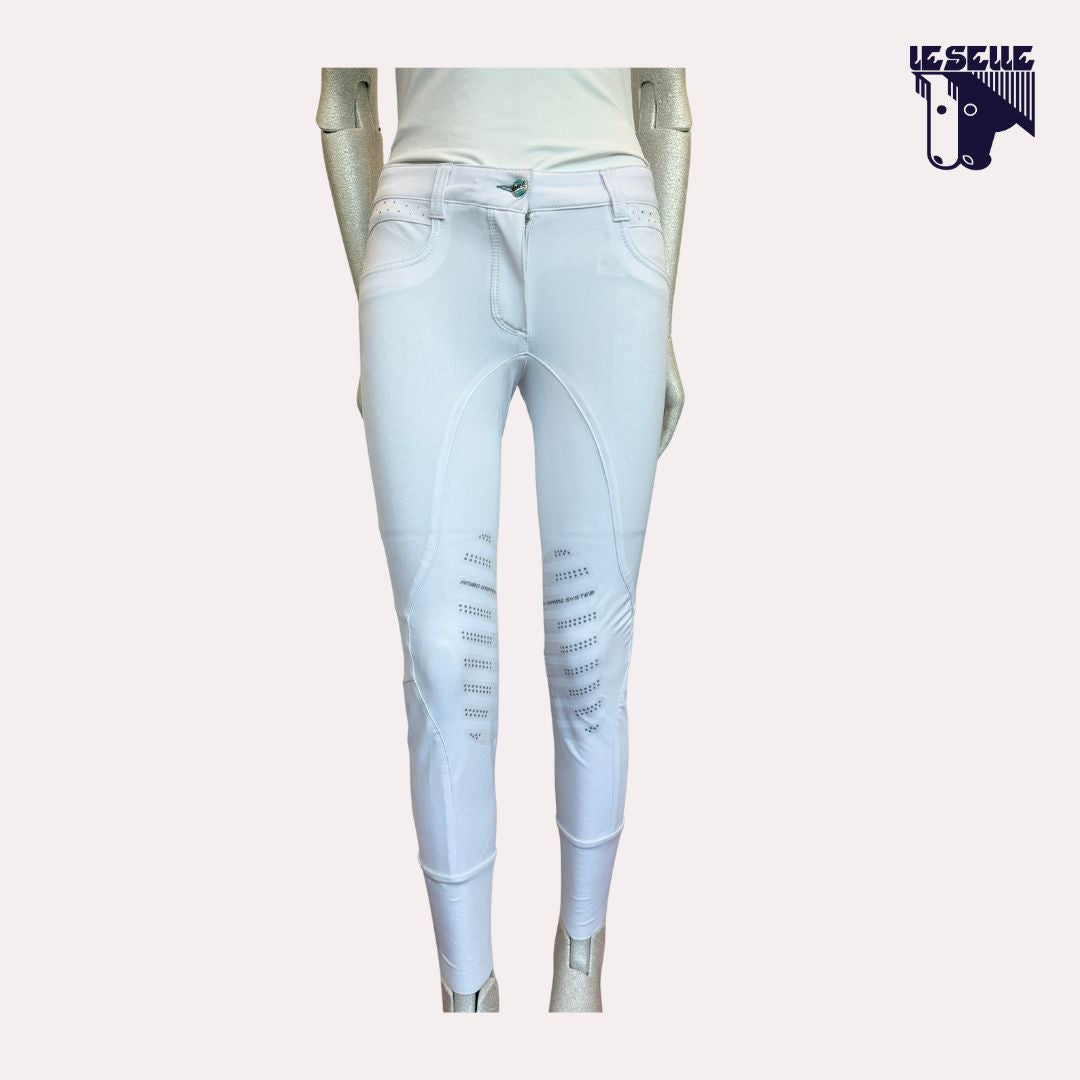 PANTALONE NADU GRIP AL GINOCCHIO ANIMO - BIANCO