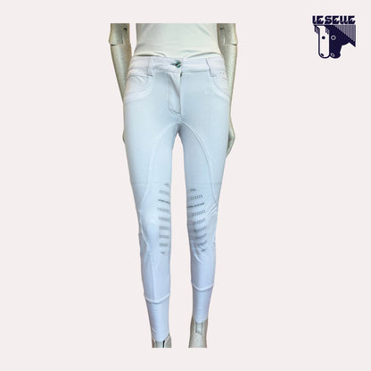 PANTALONE NADU GRIP AL GINOCCHIO ANIMO - BIANCO