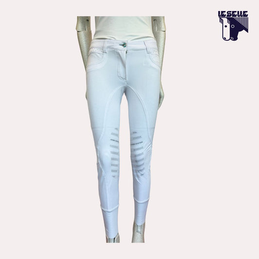 PANTALONE NADU GRIP AL GINOCCHIO ANIMO - BIANCO