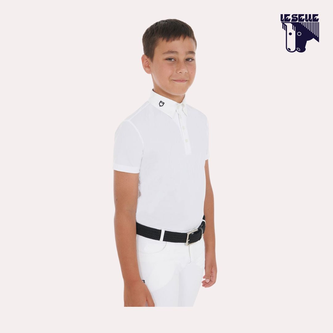 POLO ARSEN DA CONCORSO BIMBO EQUESTRO - BIANCO