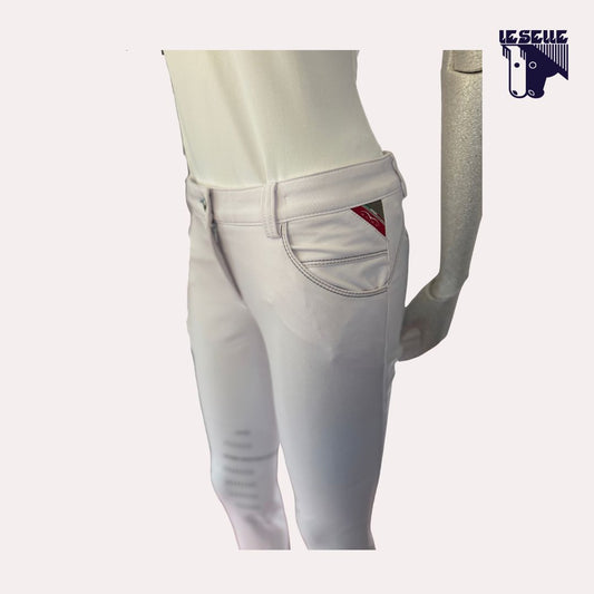 PANTALONI NOSCAL DA GARA GRIP AL GINOCCHIO ANIMO - BIANCO