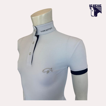 POLO LOLA DA CONCORSO BIMBA SARM HIPPIQUE - BIANCO