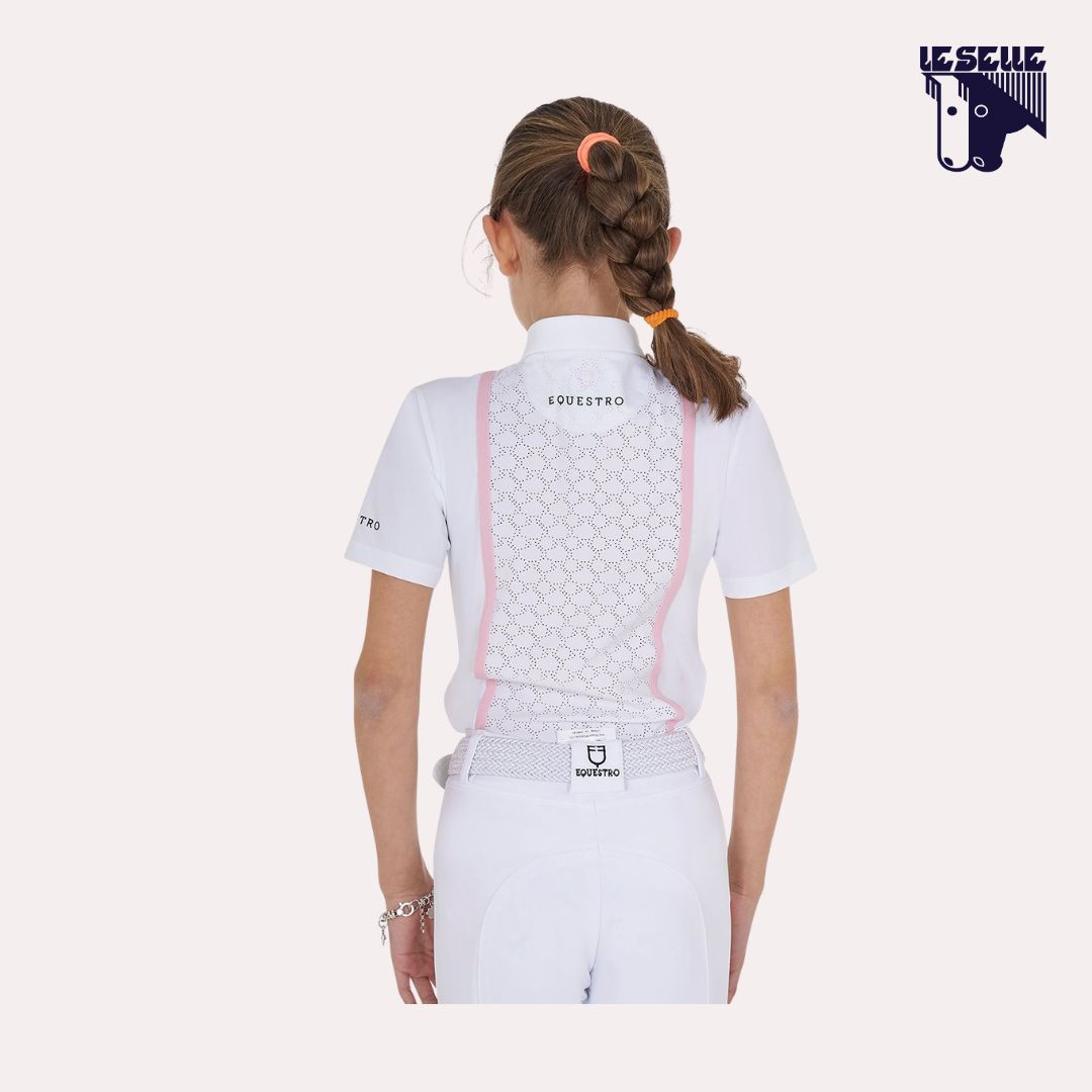 POLO DA CONCORSO BIMBA EQUESTRO - BIANCO