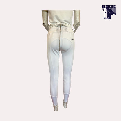 PANTALONE GRIP AL GINOCCHIO DA GARA ANIMO - BIANCO