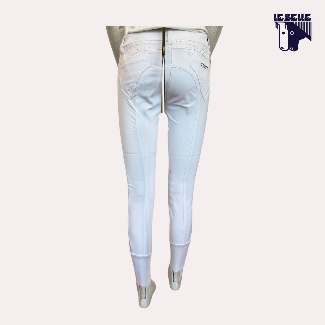 PANTALONE NADU GRIP AL GINOCCHIO ANIMO - BIANCO