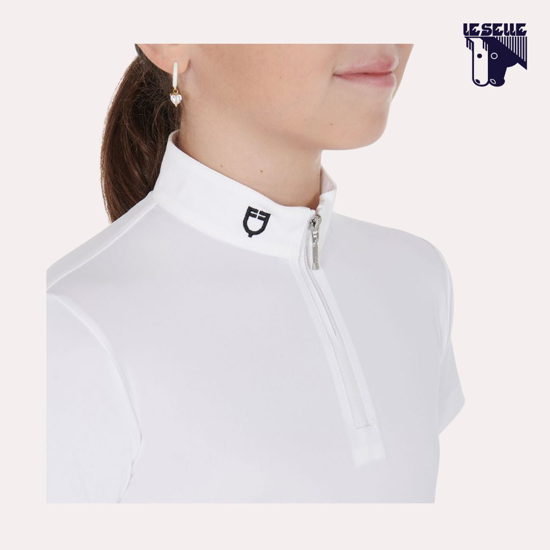 POLO LUSINEH DA CONCORSO BIMBA EQUESTRO - BIANCO