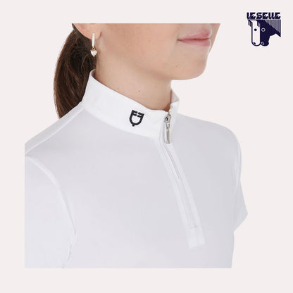 POLO LUSINEH DA CONCORSO BIMBA EQUESTRO - BIANCO