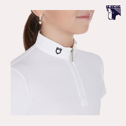 POLO LUSINEH DA CONCORSO BIMBA EQUESTRO - BIANCO