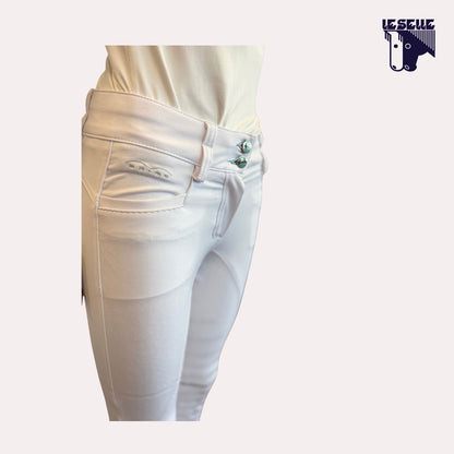 PANTALONE NISOTTA DA GARA FULL GRIP ANIMO - BIANCO