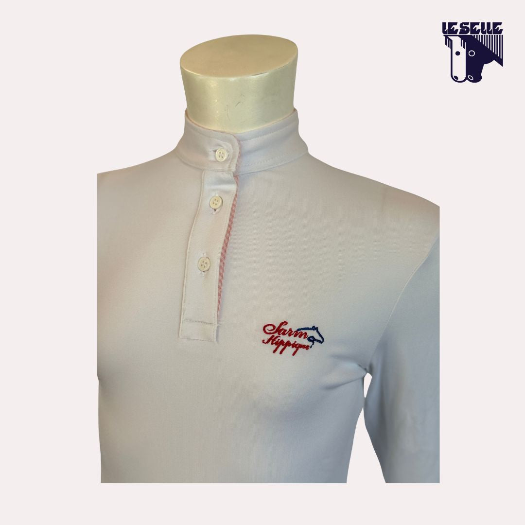 POLO DA CONCORSO BIMBA SARM HIPPIQUE - BIANCO