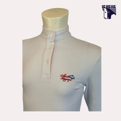 POLO DA CONCORSO BIMBA SARM HIPPIQUE - BIANCO