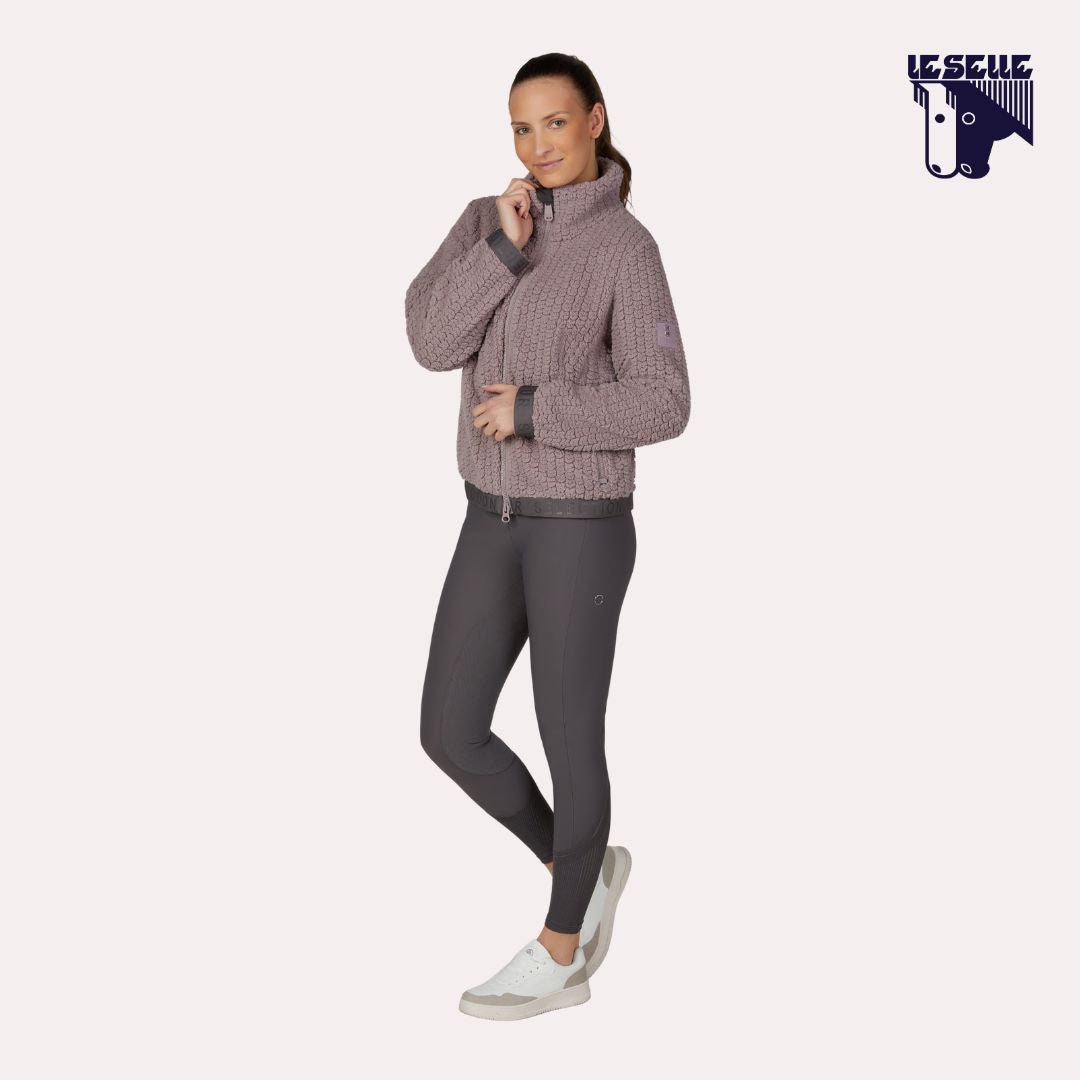 FELPA PIKEUR VELVETKNIT - MAUVE