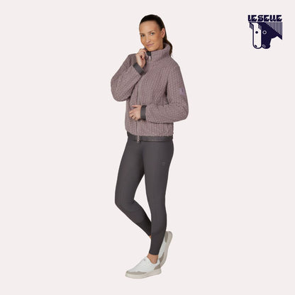 FELPA PIKEUR VELVETKNIT - MAUVE