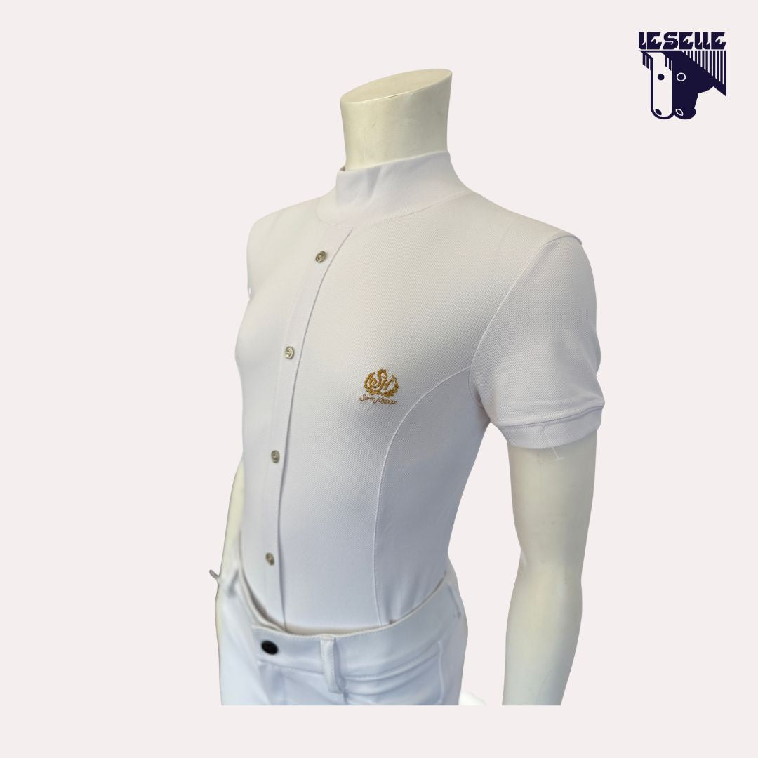 POLO DA CONCORSO BIMBA SARM HIPPIQUE - BIANCO