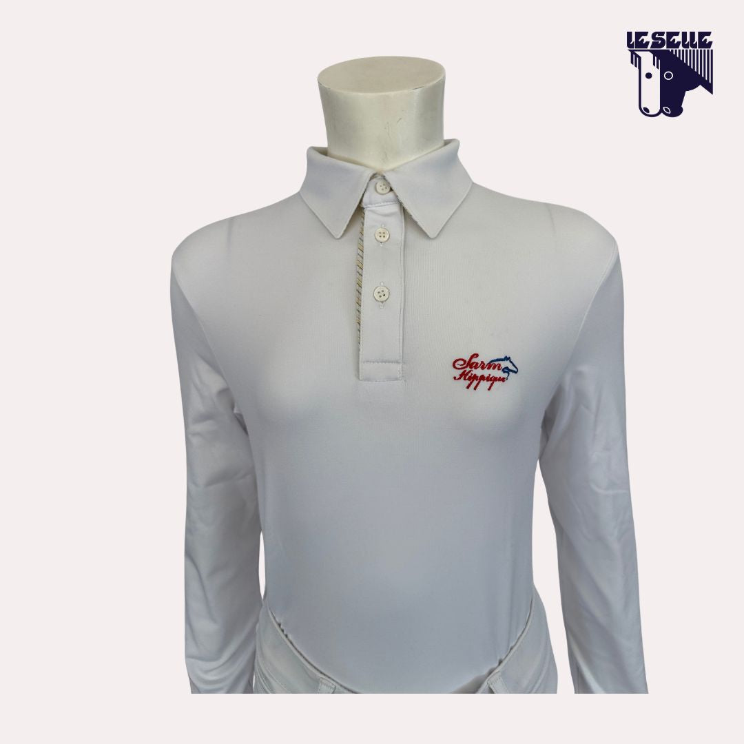 POLO DA CONCORSO BIMBO SARM HIPPIQUE - BIANCO