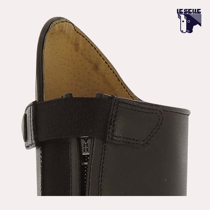 STIVALI PER BAMBINO IN PELLE EQUITHEME - NERO