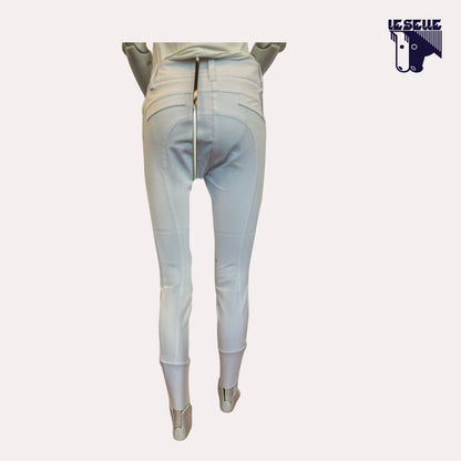 PANTALONE DA GARA GRIP AL GINOCCHIO ANIMO - BIANCO