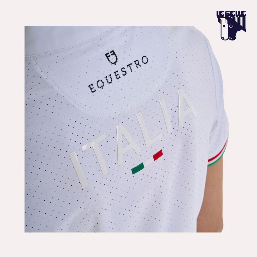 POLO DA CONCORSO BIMBA EQUESTRO PER FISE - BIANCO
