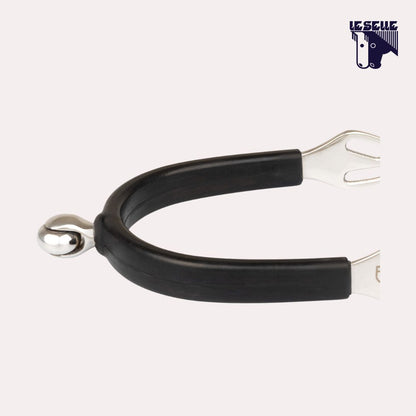 SPERONI CON ROTELLA LISCIA EQUESTRO - NERO