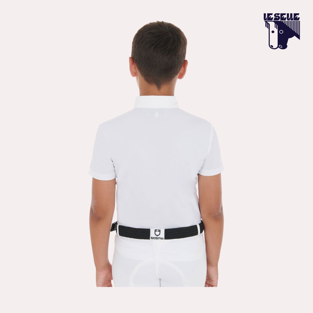 POLO ARSEN DA CONCORSO BIMBO EQUESTRO - BIANCO