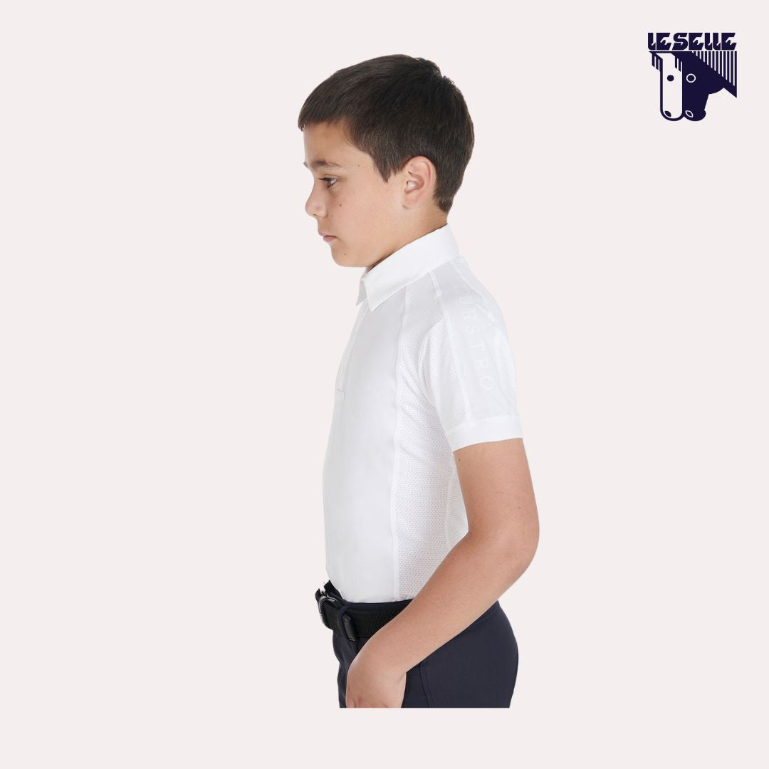 POLO DA CONCORSO BIMBO EQUESTRO - BIANCO